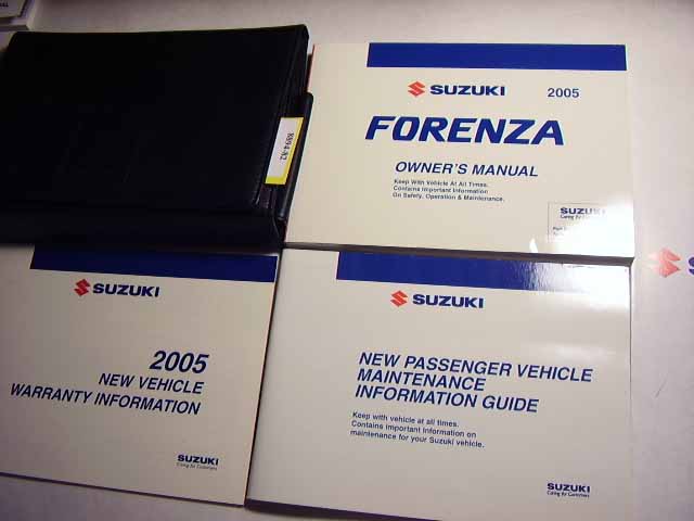 2005 Suzuki Forenza Owners Manual